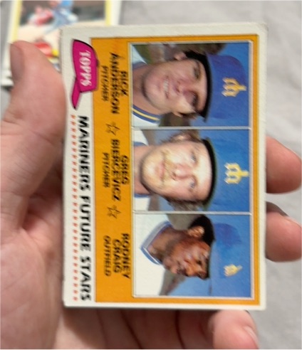1981 Topps #540 Mariners Future Stars Mark Langston / Bill Caudill / Floyd Bannister — front