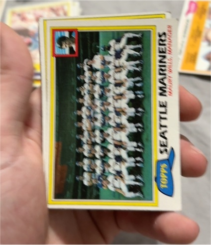1981 Topps #672 Maury Wills Seattle Mariners — front