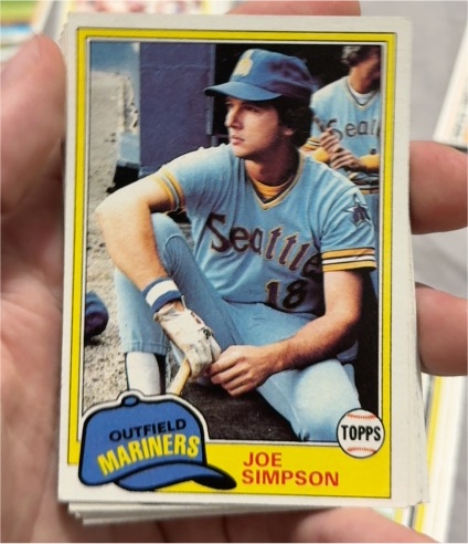 1981 Topps #116 Joe Simpson — front