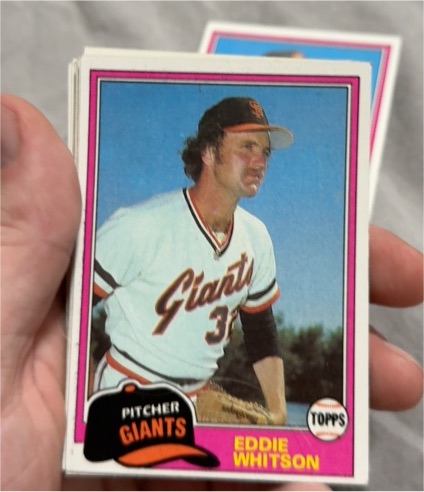 1981 Topps #336 Eddie Whitson — front