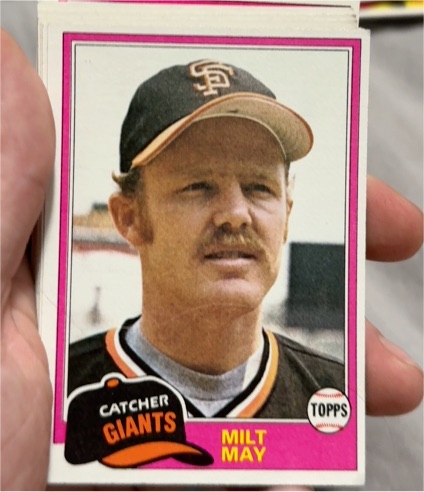 1981 Topps #463 Milt May — front