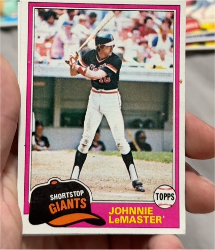 1981 Topps #84 Johnnie LeMaster — front