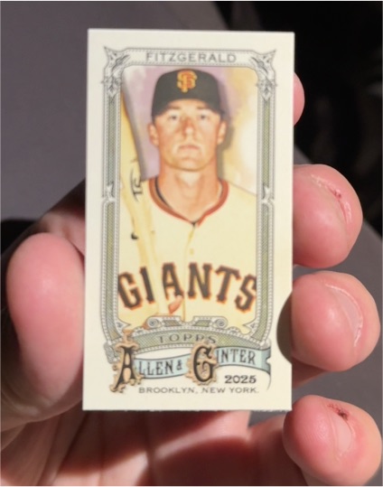 2025 Topps Allen & Ginter #202 Tyler Fitzgerald Mini — front