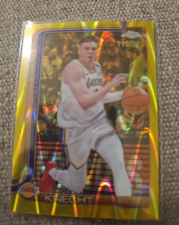 2025-26 Topps Chrome #130 Dalton Knecht — front