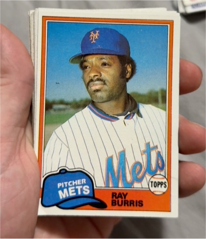 1981 Topps #654 Ray Burris — front