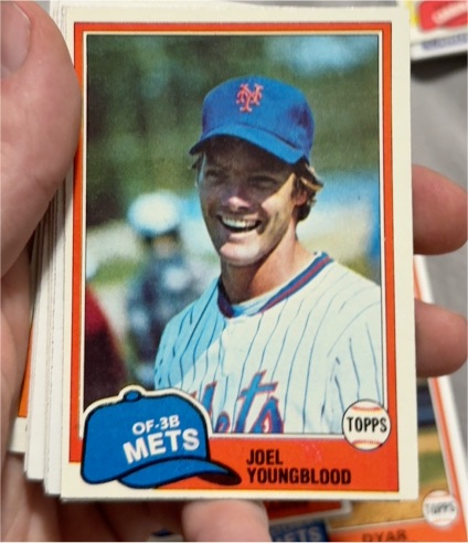 1981 Topps #58 Joel Youngblood — front