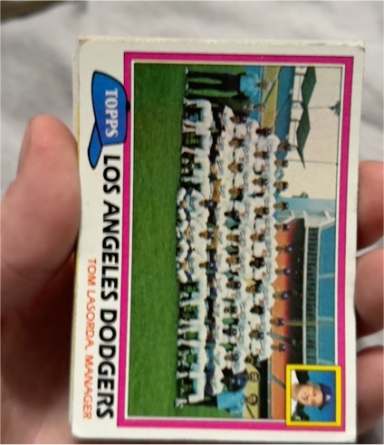 1981 Topps #679 Los Angeles Dodgers / Tom Lasorda — front