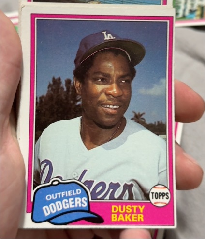 1981 Topps #495 Dusty Baker — front