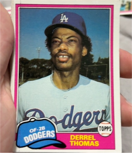 1981 Topps #211 Derrel Thomas — front