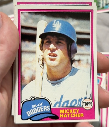 1981 Topps #289 Mickey Hatcher — front