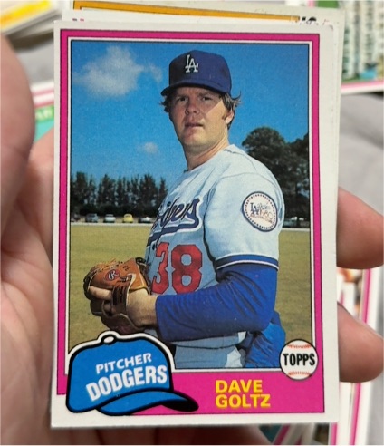 1981 Topps #548 Dave Goltz — front