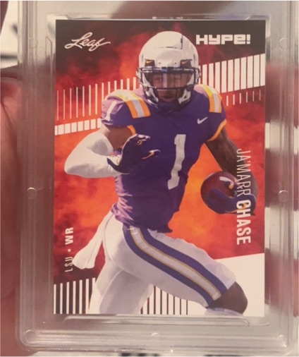 2020 Leaf HYPE! #1 Ja'Marr Chase — front
