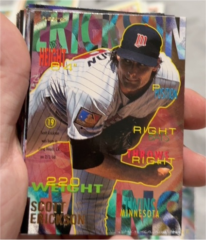 1995 Fleer #201 Scott Erickson — front