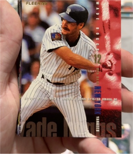 1995 Fleer #67 Wade Boggs — front