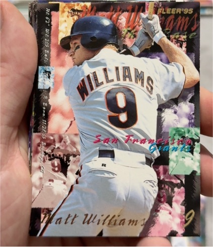 1995 Fleer #593 Matt Williams — front
