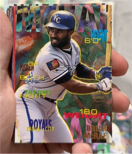 1995 Fleer #168 Brian McRae — front