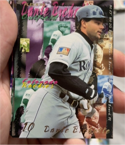 1995 Fleer #514 Dante Bichette — front
