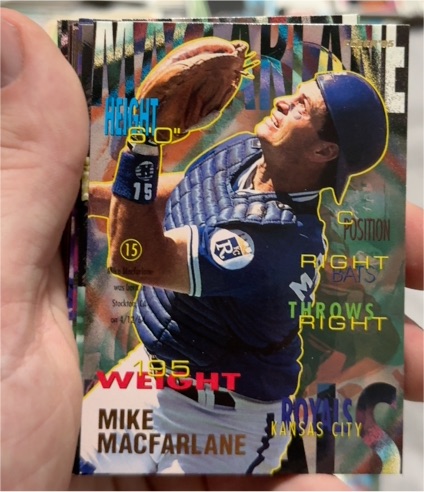 1995 Fleer #165 Mike Macfarlane — front