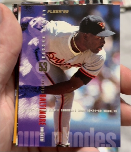 1995 Fleer #18 Arthur Rhodes — front