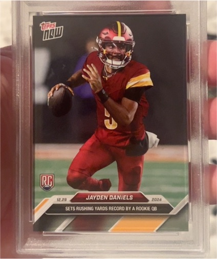 2024 Topps Now #19 Jayden Daniels — front