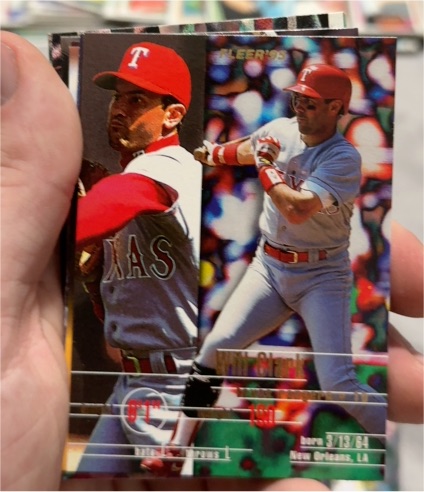 1995 Fleer #283 Will Clark Texas Rangers — front