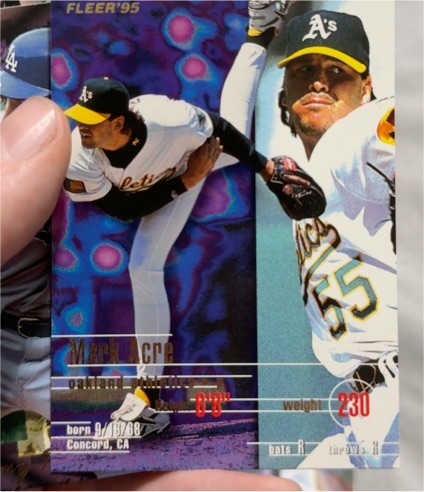 1995 Fleer #238 Mark Acre — front