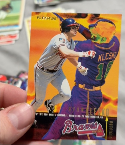 1995 Fleer #308 Ryan Klesko — front