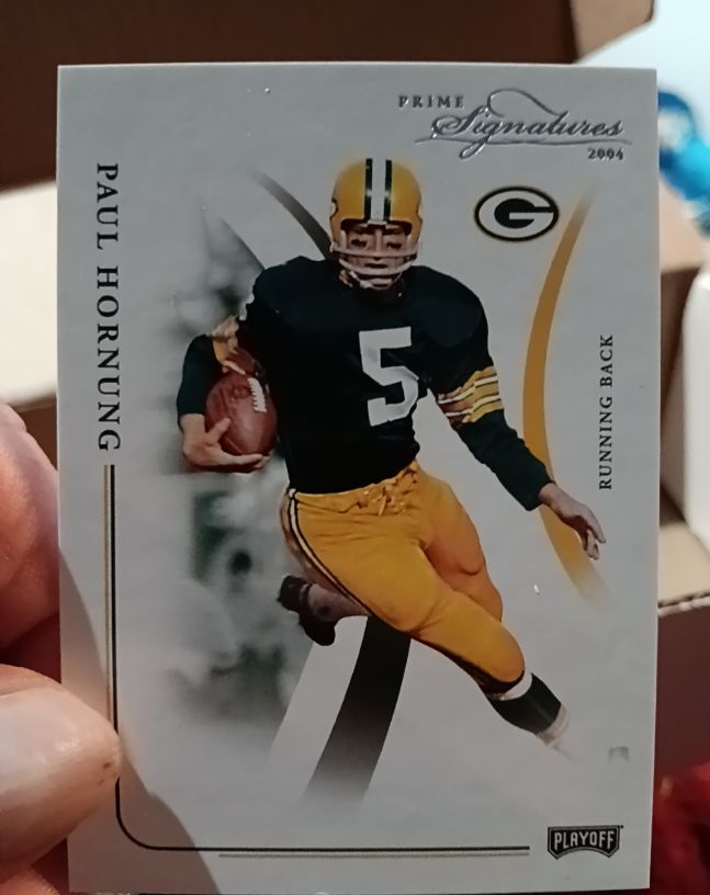 2004 Playoff Prime Signatures Bronze Proofs #38 Paul Hornung — front