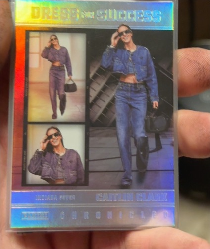 2025 Panini Caitlin Clark Chronicled #65 Dress for Success — front