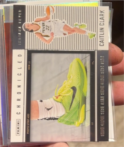 2025 Panini Chronicled #71 Caitlin Clark Shoe Game — front