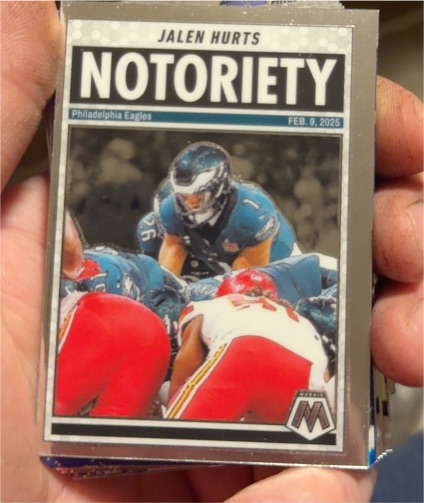 2025 Panini Mosaic #1 Jalen Hurts Notoriety — front