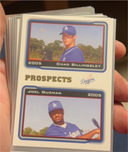 2005 Topps #692 Chad Billingsley / Joel Guzman Los Angeles Dodgers — front