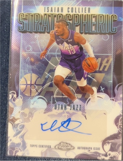 2025-26 Topps Chrome #SM-IC Isaiah Collier Stratospheric Signatures — front