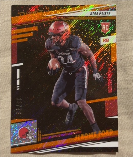 2022 Panini Prestige #374 Jerome Ford Xtra Points Diamond Parallel Rookie Card — front