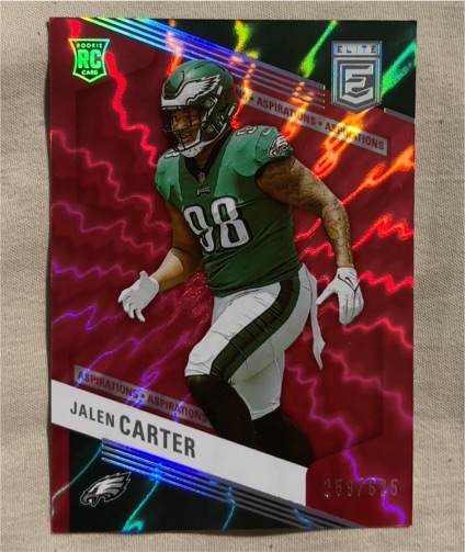 2023 Donruss Elite #148 Aspirations Shimmer Jalen Carter — front