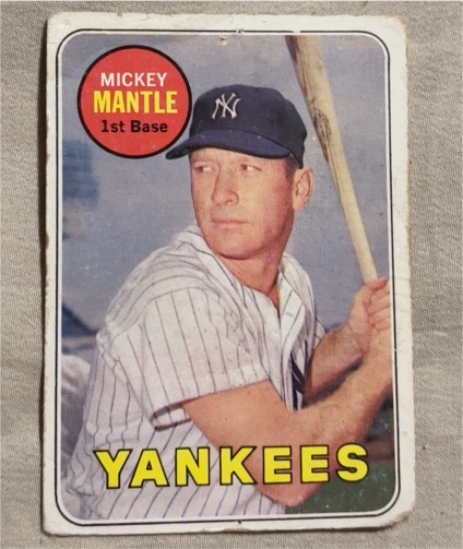 1969 Topps #500 Mickey Mantle — front