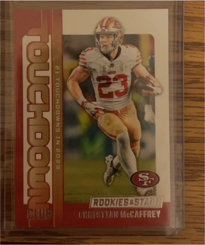 2024 Panini Rookies & Stars Touchdown Club #TC-CMY Christian McCaffrey — front