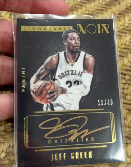 2014 Panini Noir Signatures #NC-JG Jeff Green — front