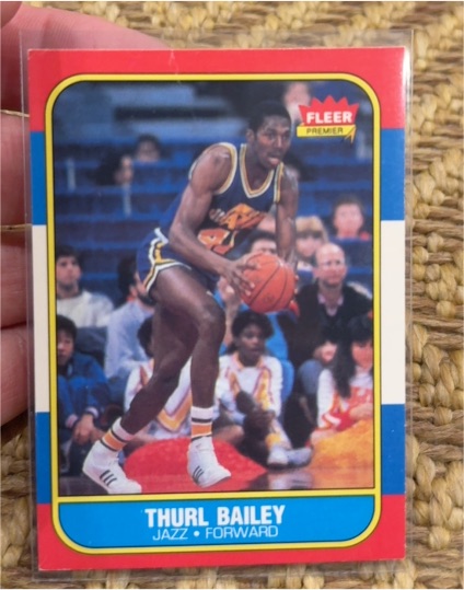 1986 Fleer #6 Thurl Bailey — front