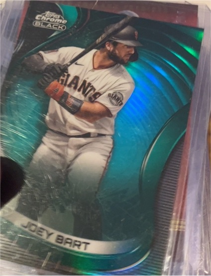 2022 Topps Chrome Black Joey Bart — front