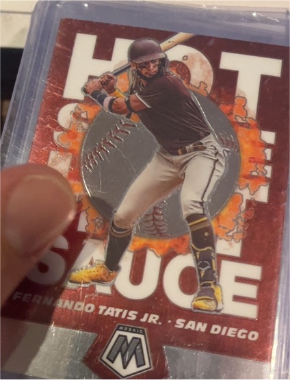 2021 Panini Mosaic Hot Sauce #HS5 Fernando Tatis Jr. — front