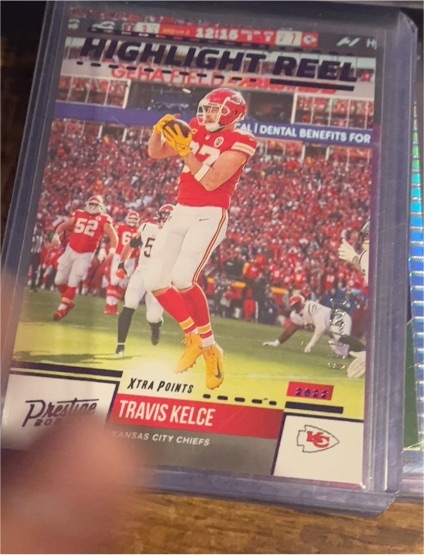 2022 Panini Prestige Highlight Reel #HR-9 Travis Kelce — front
