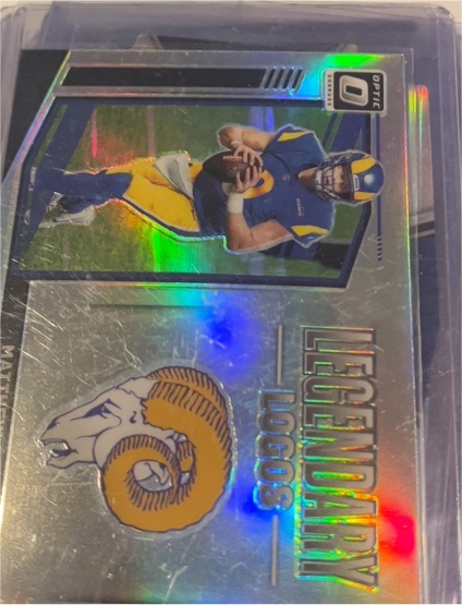 2021 Panini Donruss Optic #LL-13 Matthew Stafford Legendary Logos Silver Prizm — front