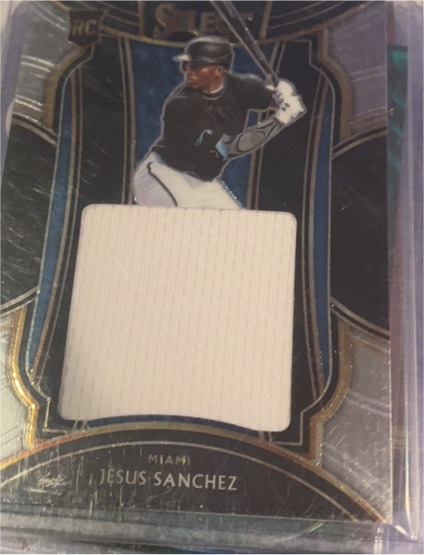 2021 Panini Select Rookie Jumbo Swatch #RJS-JS Jesus Sanchez — front