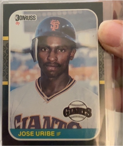 1987 Donruss #436 Jose Uribe — front