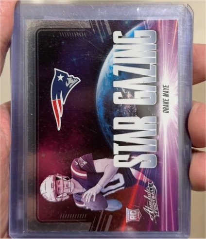 2024 Panini Absolute #SG-DME Drake Maye Star Gazing — front