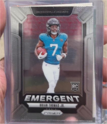 2024 Panini Prizm #12 Brian Thomas Jr. Emergent — front
