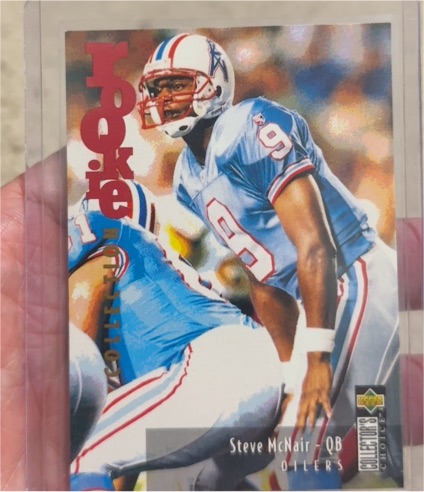 1995 Upper Deck Collector's Choice Update #U20 Steve McNair — front