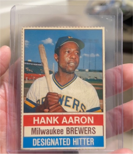 1976 Hostess #94 Hank Aaron — front