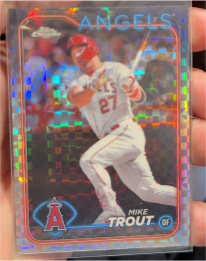 2024 Topps Chrome #200 Mike Trout — front